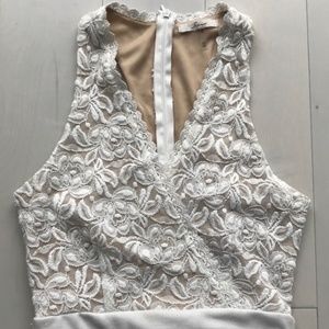 [Soprano] - V-Neck Lace Dress